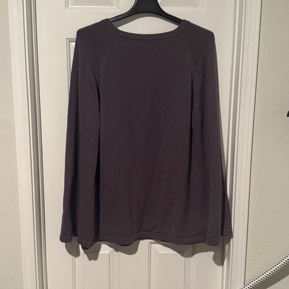 Iman Charcoal Gray Shaw Sweater Shrug Top Plus Sz 3X Flowy Chic NWT - Picture 5 of 5